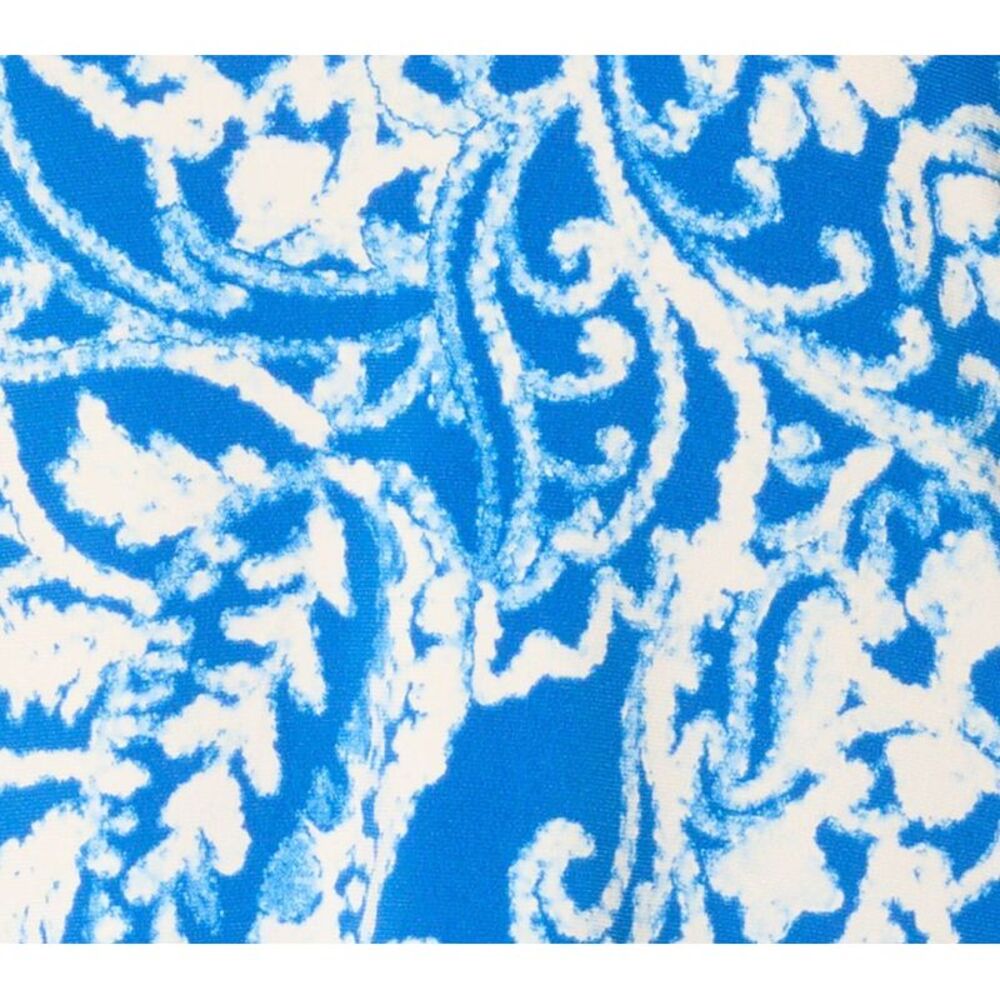 Susan Graver Women's Top Sz M Regular Printed Liquid Knit Blue A690994 - Picture 3 of 4